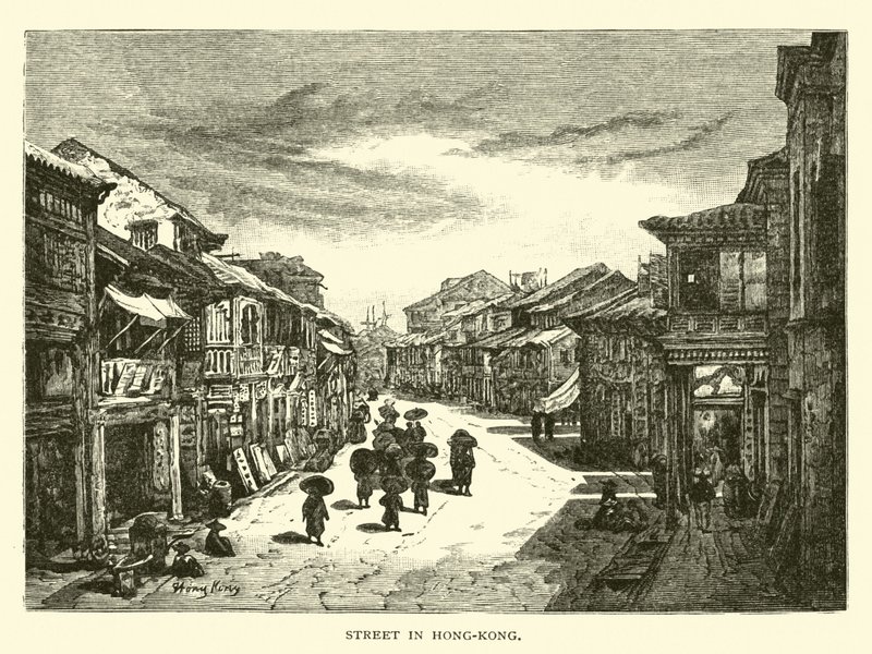 Utca Hongkongban alkotó: American School