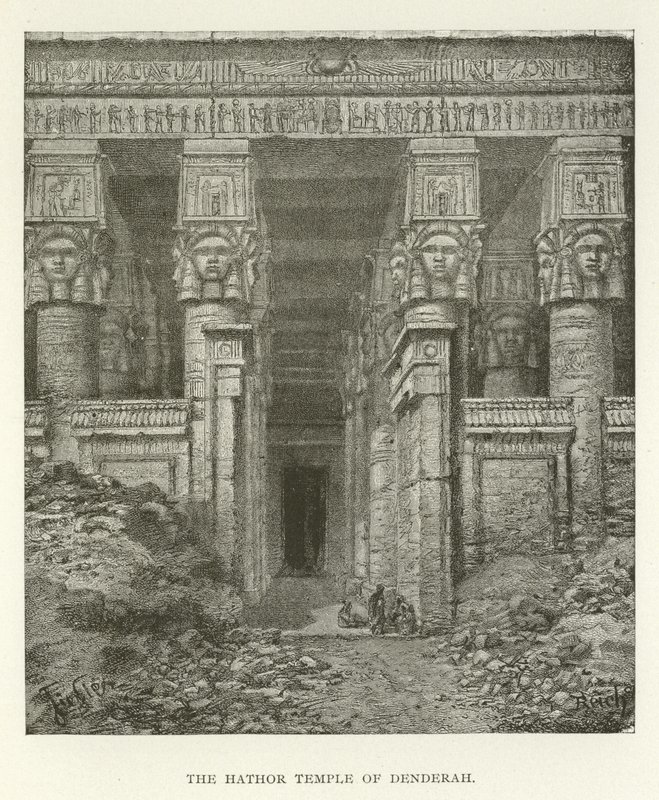 Denderah Hathor temploma alkotó: American School