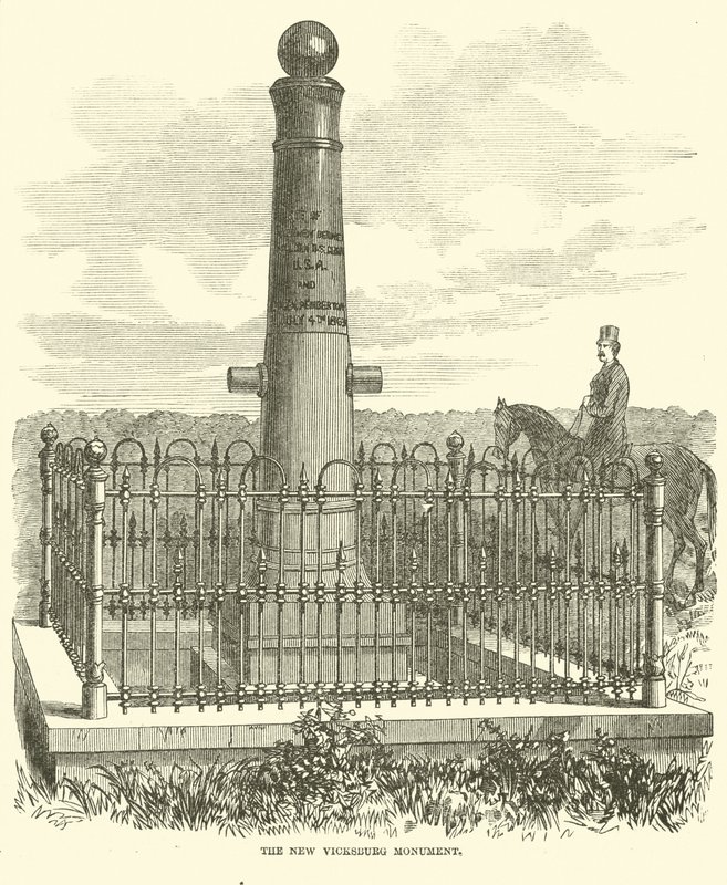 Az új Vicksburg-emlékmű, 1863. július alkotó: American School