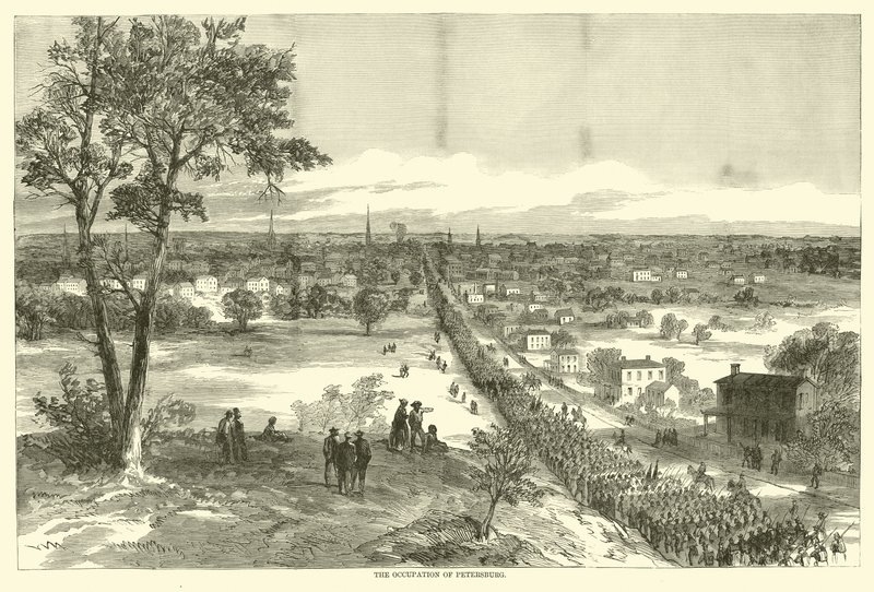 Pétervár megszállása, 1865. április alkotó: American School
