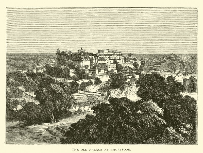 A régi palota Bhurtpoorban alkotó: American School