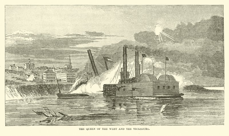 A Nyugat királynője és Vicksburg, 1863. február alkotó: American School