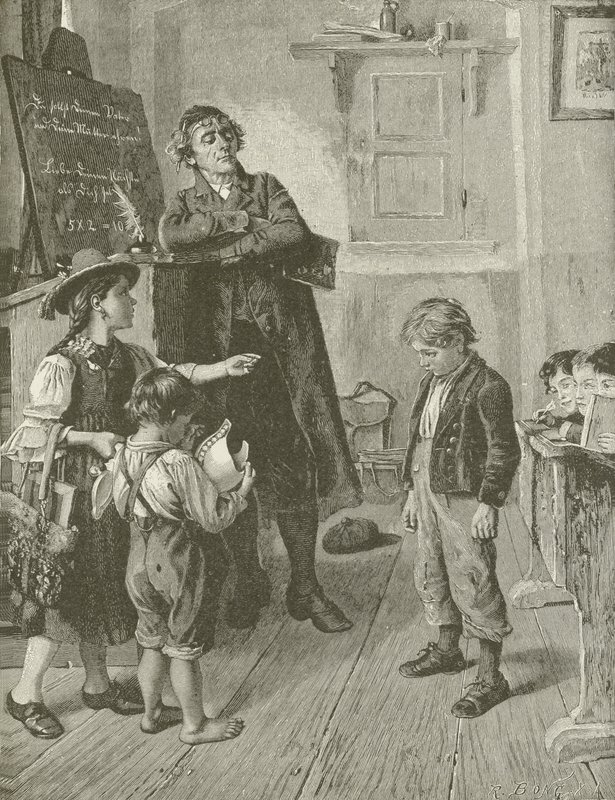A vakmerő tanítvány, W Schutze festményéről alkotó: American School