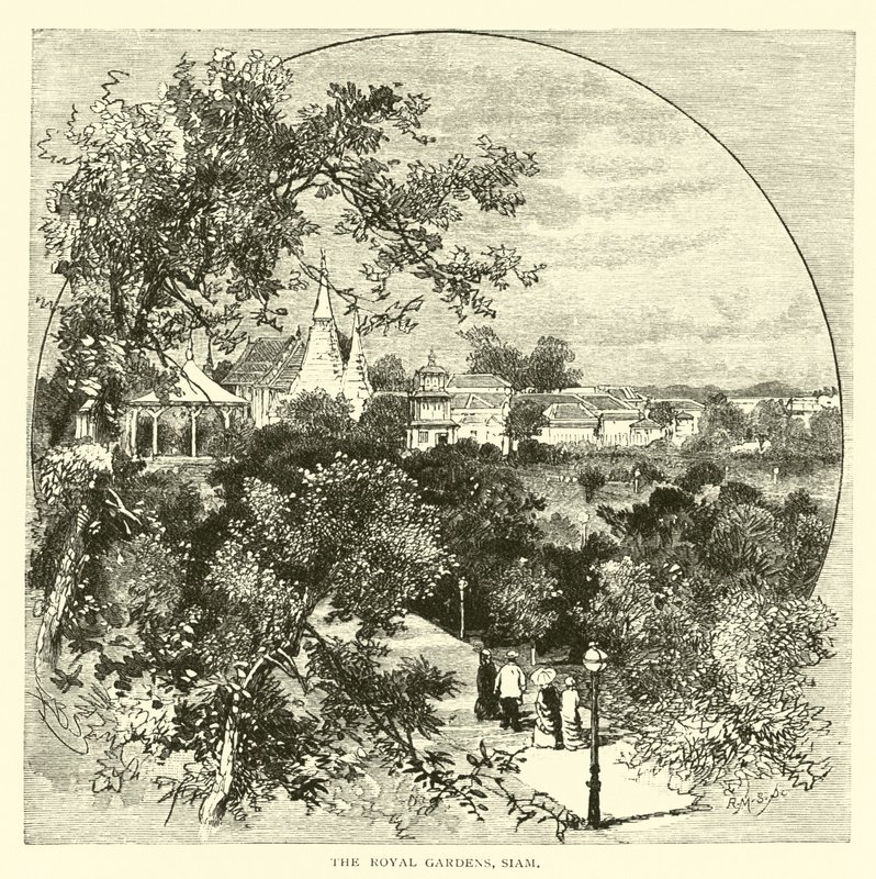 Királyi kertek, Sziám alkotó: American School