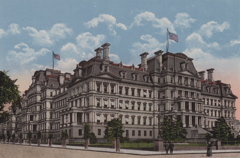 A State, War and Navy Building, Washington DC (színes lithó) alkotó: American School