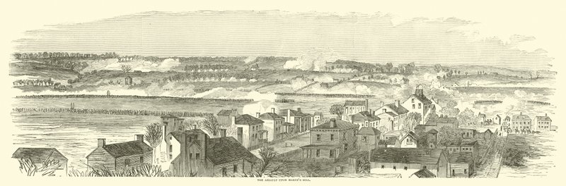 A Maryes Hill elleni támadás, 1862. december alkotó: American School