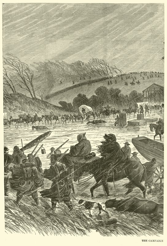 A hadjárat a sárban, 1863. január alkotó: American School
