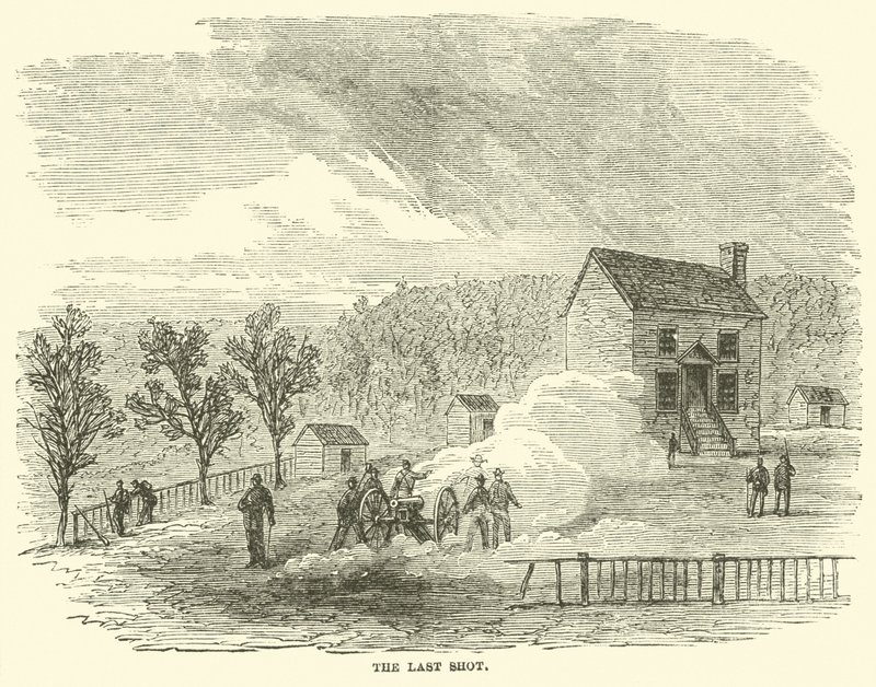 Az utolsó lövés, 1865. április alkotó: American School