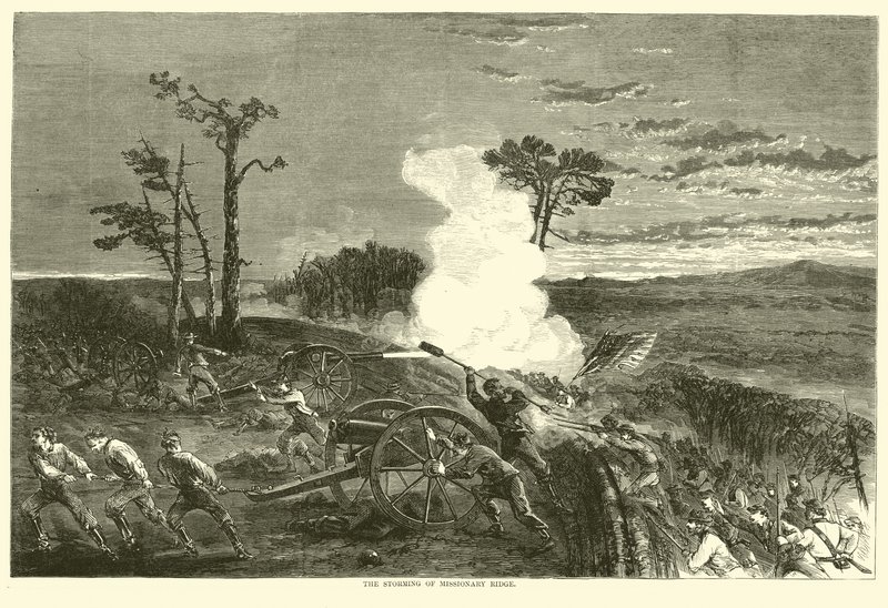 A Missionary Ridge megtámadása, 1863. november alkotó: American School