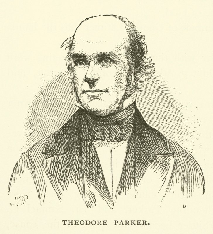 Theodore Parker amerikai unitárius miniszter, transzcendentalista és abolicionista alkotó: American School