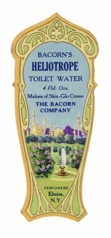 WC-víz címke, heliotróp alkotó: American School