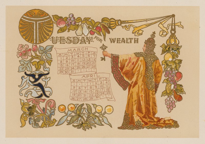 Kedd a gazdagságért (chromolitho) alkotó: American School
