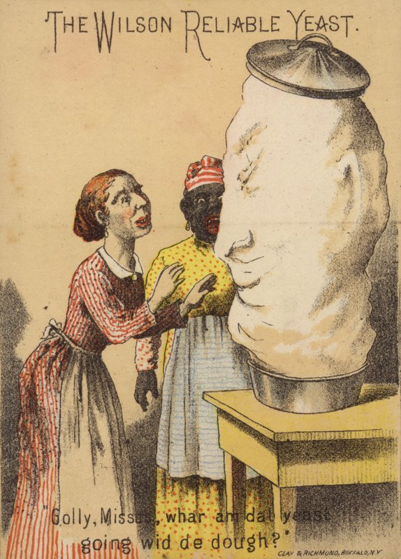 Két nő döbbenten nézi a Risen Dough-t alkotó: American School