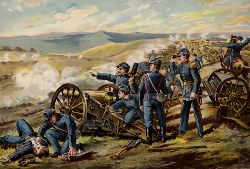Amerikai hadsereg, terepi akkumulátorok, Malvern Hill alkotó: American School
