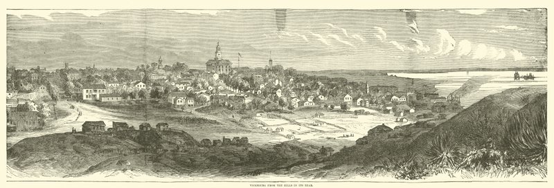 Vicksburg a hátulsó dombokról, 1863. május alkotó: American School