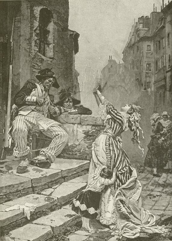 A francia forradalom áldozatai, Paul Svedonesky festménye alkotó: American School