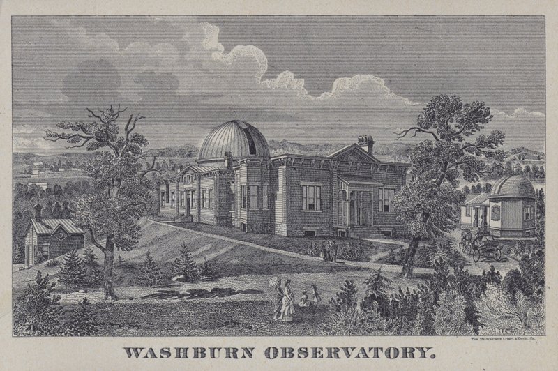 Washburn Observatory, Madison, Wisconsin, USA (litho) alkotó: American School