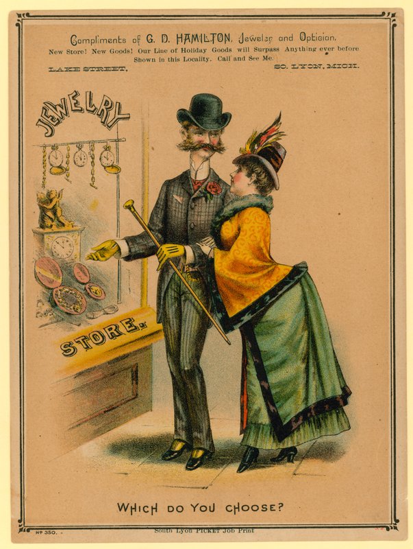 Melyiket választod? Ékszerüzlet hirdetése alkotó: American School