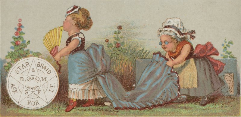Nő gazdaság vonat ruha alkotó: American School