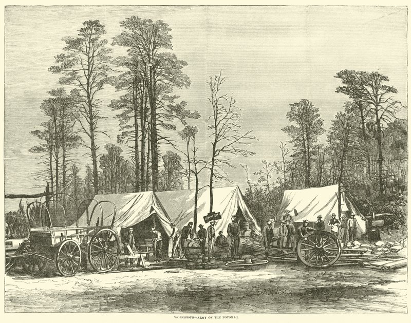 Műhelyek, Potomac hadserege, 1864. máj alkotó: American School