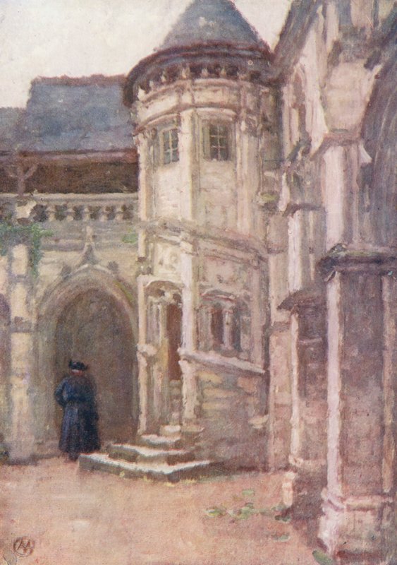 La Psallette, Tours (színes litográfia) alkotó: Amy B. Atkinson
