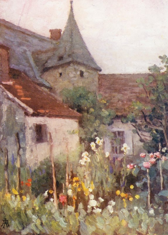 The Old Manor (színes litográfia) alkotó: Amy B. Atkinson