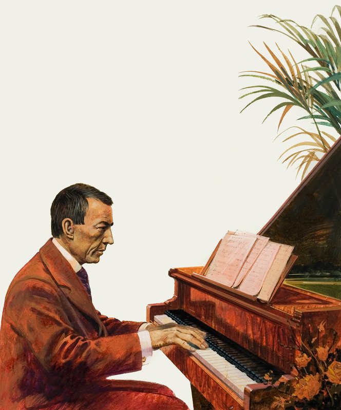 Rachmaninov zongorázik alkotó: Andrew Howat