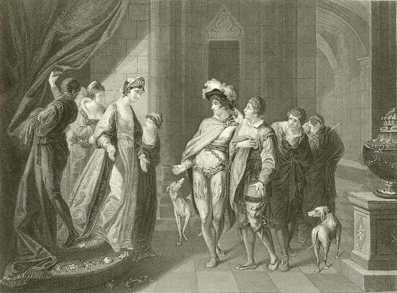 Edgar és Elfrida interjúja alkotó: Angelica Kauffmann