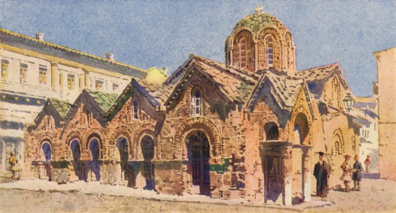 Panagia Kapnikari templom, Athén (fekete litó) alkotó: Angelos Giallinos