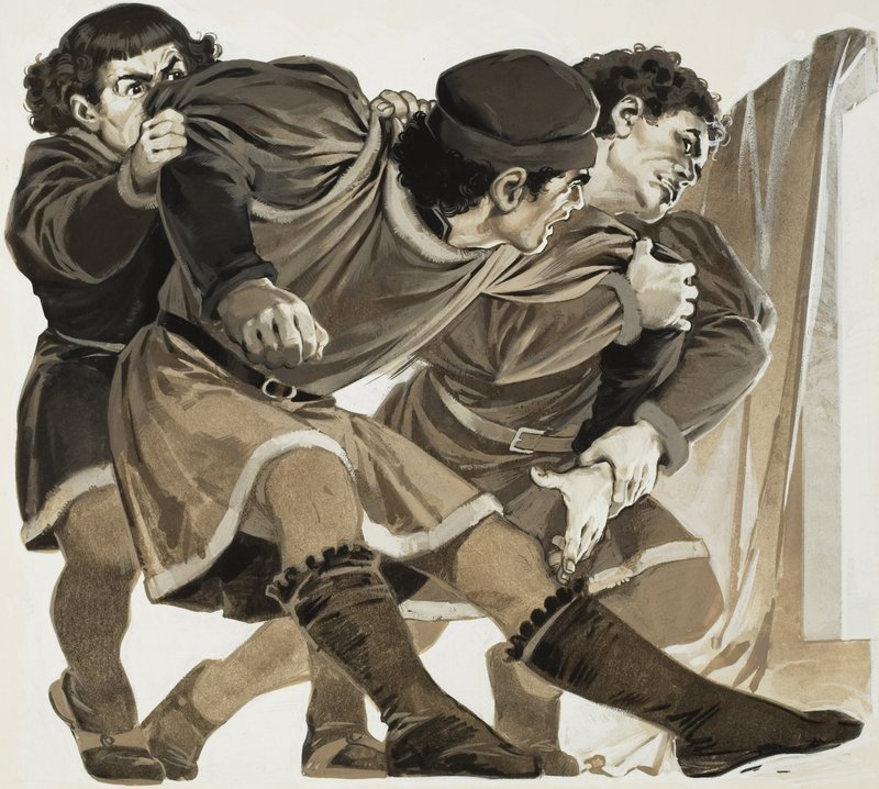 Baldaccio (1400-41) (gouache, papír) alkotó: Angus McBride