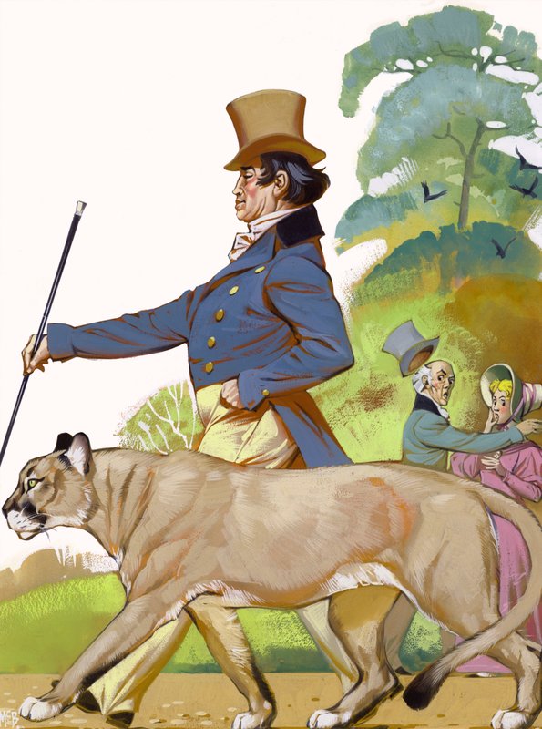 Edmund Keans puma (gouache, papír) alkotó: Angus McBride
