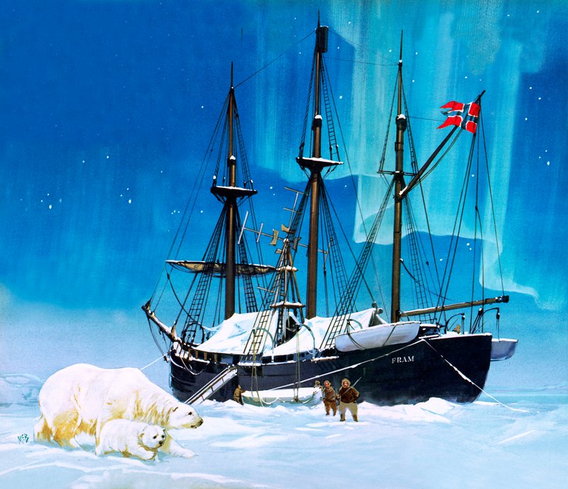 Fridtjof Nansen és a Fram alkotó: Angus McBride