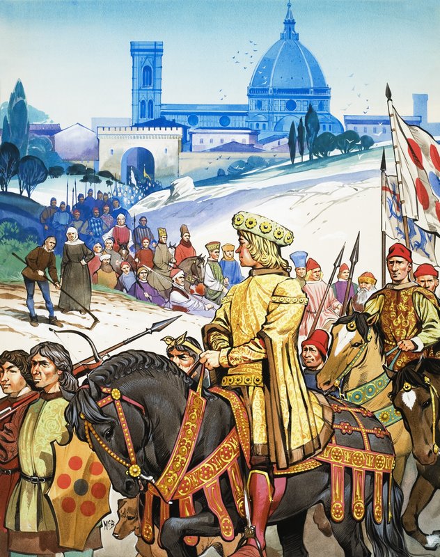 A történelem nagy eseményei: Firenze és a Mediciek. alkotó: Angus McBride