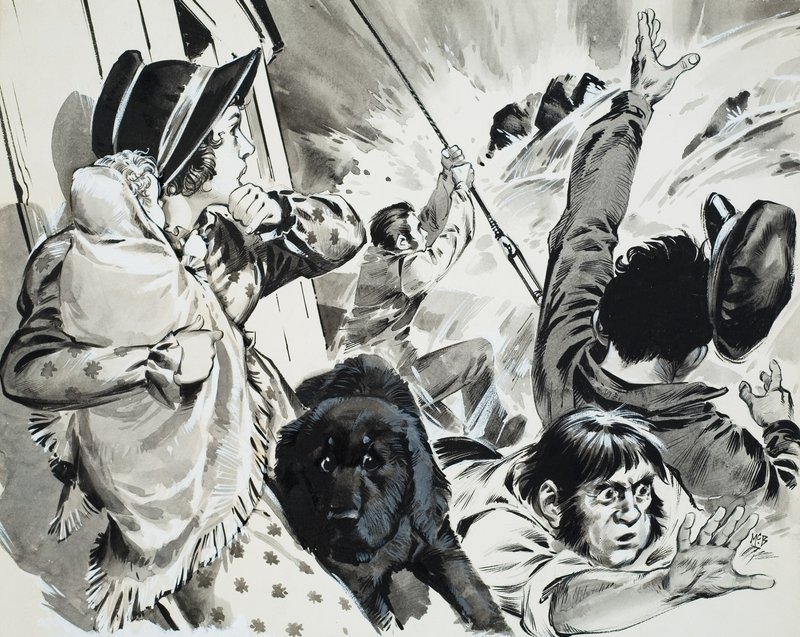 Mississippi Steamboat (gouache, papír) alkotó: Angus McBride