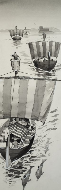 Föníciaiak (gouache, papír) alkotó: Angus McBride