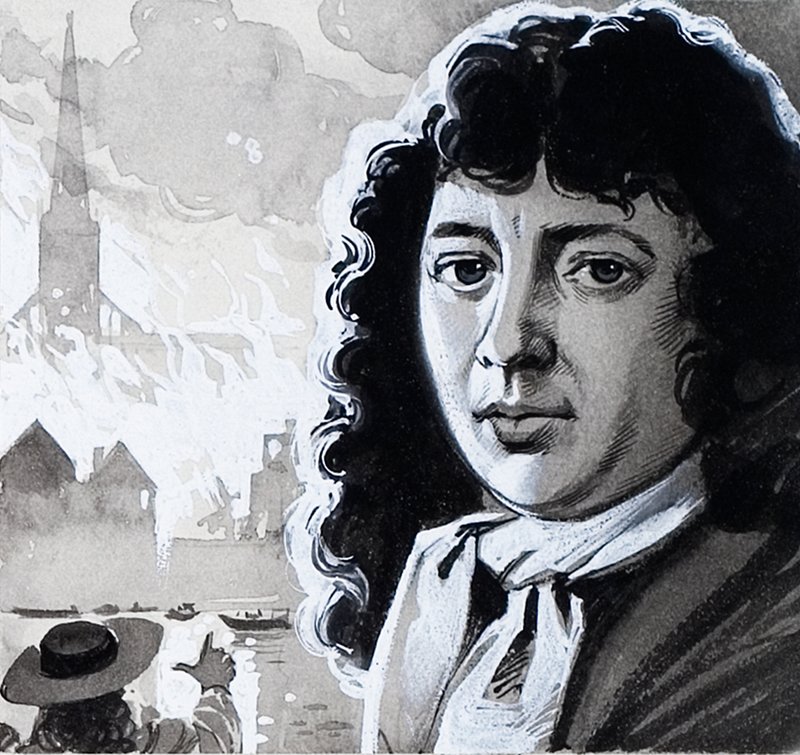 Samuel Pepys és a londoni nagy tűzvész alkotó: Angus McBride