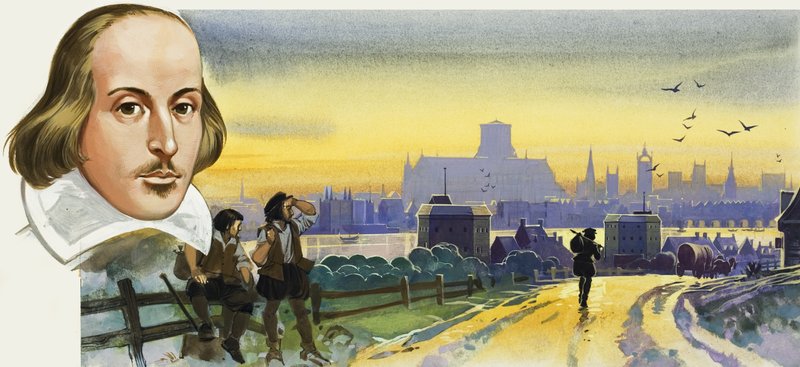 Shakespeare és az öreg Szent Pál (gouache, papír) alkotó: Angus McBride