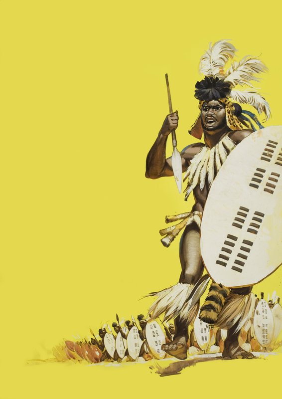 Zulu Warriors (gouache, papír) alkotó: Angus McBride
