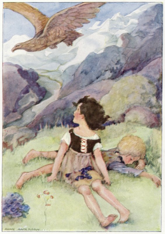 Heidi megpillantotta a valaha látott legnagyobb madarat (színes litó) alkotó: Anne (after) Anderson