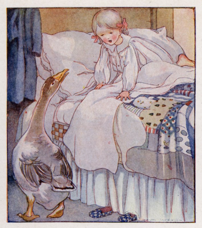 Mondóka: Goosey, Goosey Gander (színes litó) alkotó: Anne (after) Anderson