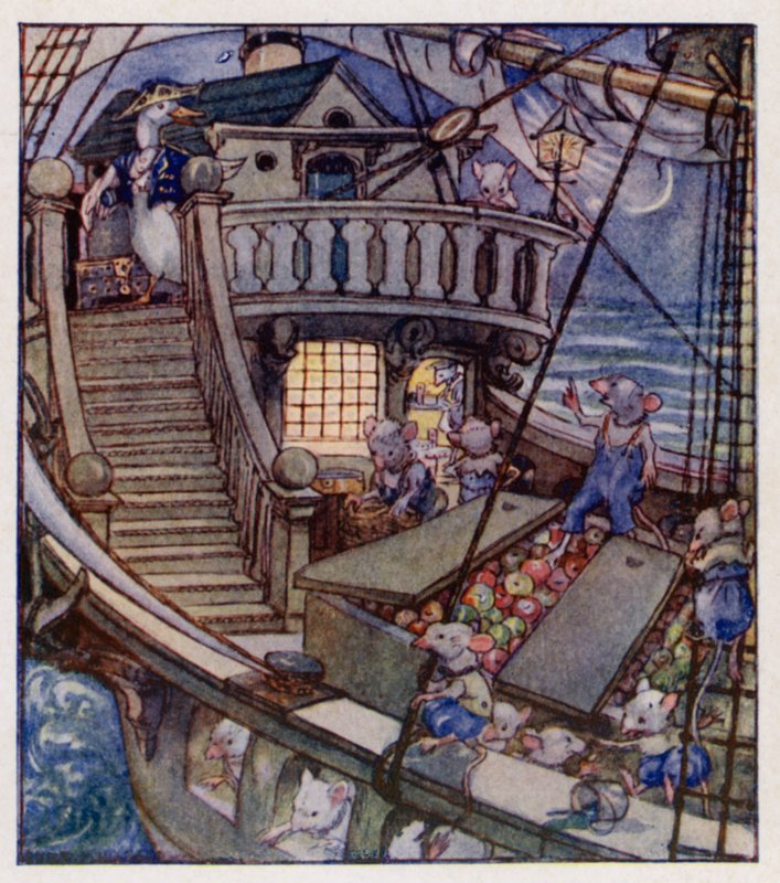 Mondóka: I Saw A Ship A-Sailing (színes litho) alkotó: Anne (after) Anderson