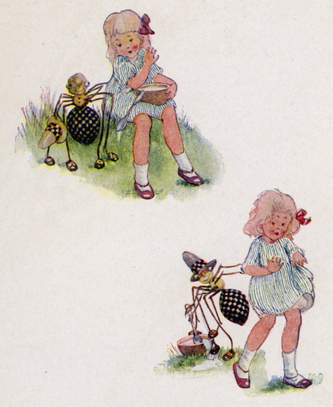 Mondóka: Little Miss Muffet (színes litó) alkotó: Anne (after) Anderson