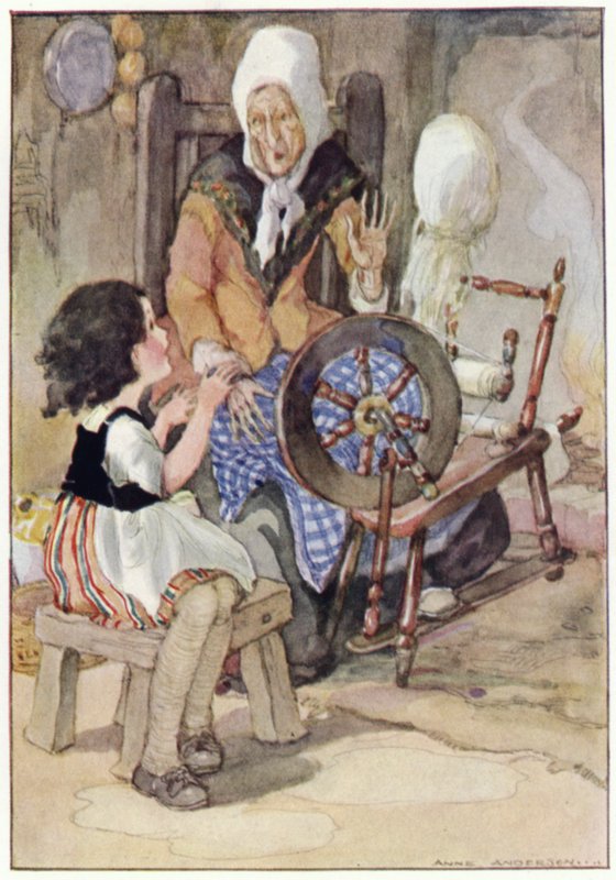 A nagymama elindult a forgó kerekéről (színes litó) alkotó: Anne (after) Anderson