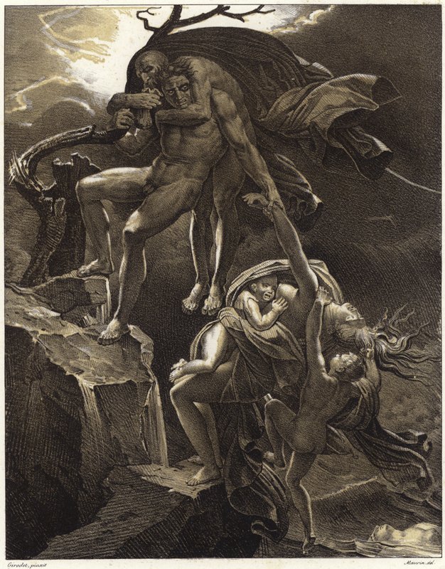 Scene du Deluge alkotó: Anne Louis Girodet de Roucy Trioson