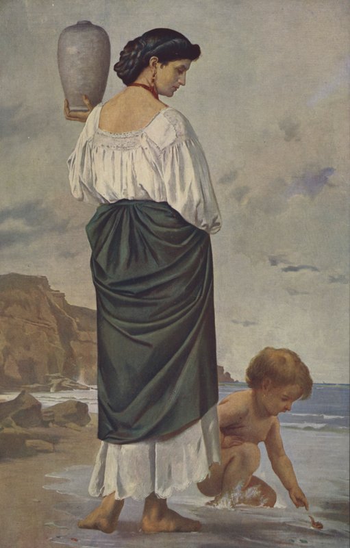 Vízhordozó (olajfestmény) alkotó: Anselm Feuerbach