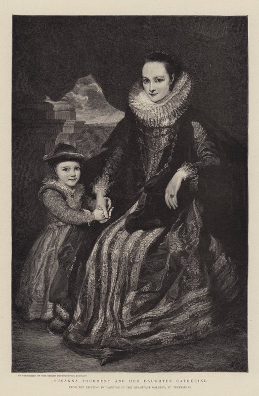 Susanna Fourment és lánya, Catherine alkotó: Anthony van Dyck