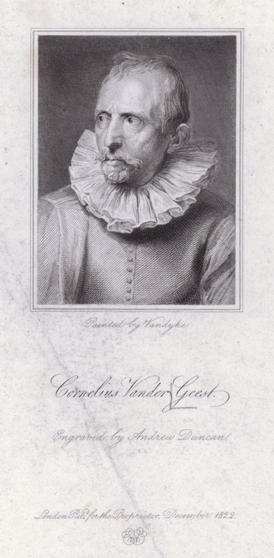 Cornelis van der Geest, flamand fűszerkereskedő és műgyűjtő (metszet) alkotó: Anthony van (after) Dyck