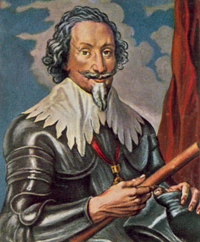 Gottfried von Pappenheim, a harmincéves háború német hadvezére (színes litográfia) alkotó: Anthony van (after) Dyck