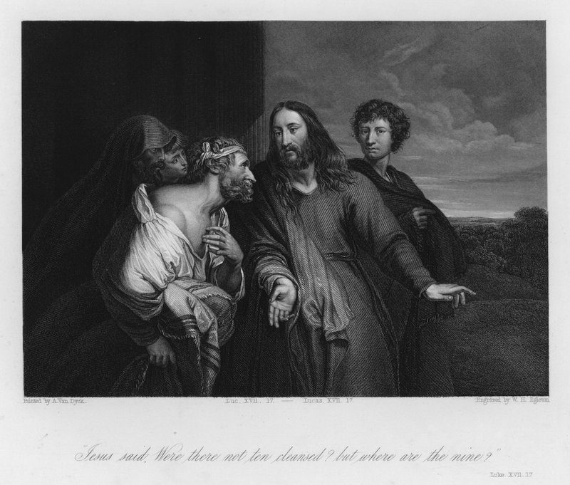 Az Istent dicsőítő leprás, Lukács XVII alkotó: Anthony van (after) Dyck