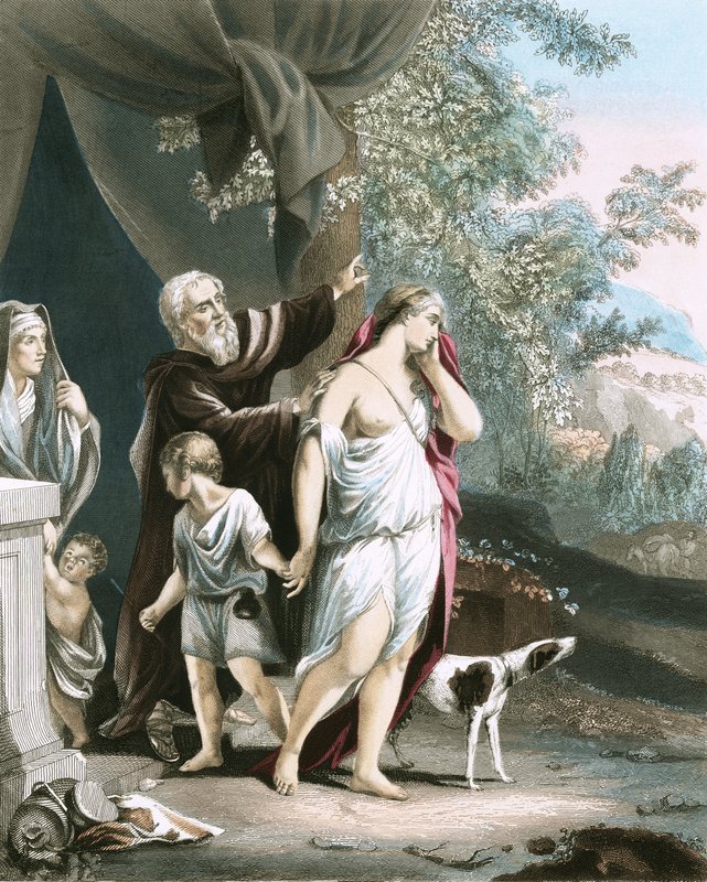 Hágár és fia elmennek alkotó: Anthony van Dyck